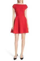Women's Kate Spade New York Ponte Fiorella Fit & Flare Dress - Red