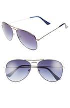 Women's Draper James 58mm Gradient Aviator Sunglasses - Blue