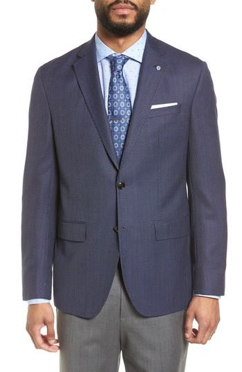 Men's Ted Baker London Konan Trim Fit Wool Blazer L - Blue