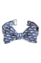 Men's Vineyard Vines Mahi Christmas Silk Bow Tie, Size - Blue