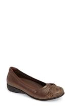 Women's Aravon Andrea Flat D - Metallic