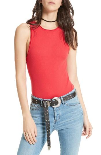 Women's Free People Sleeveless Bodysuit - Red