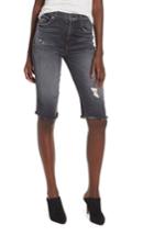 Women's Hudson Jeans Zoeey High Waist Cutoff Boyfriend Shorts - Black