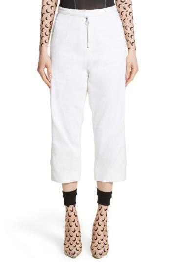 Women's Marine Serre Crop Trousers Us / 36 Fr - White