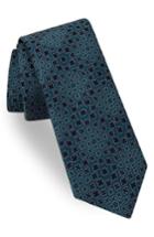 Men's Ted Baker London Superb Floral Silk Tie, Size - Blue