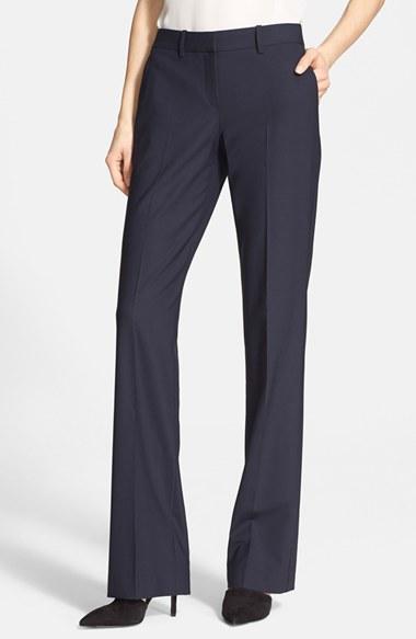 Women's Theory Custom Max Stretch Wool Pants - Blue