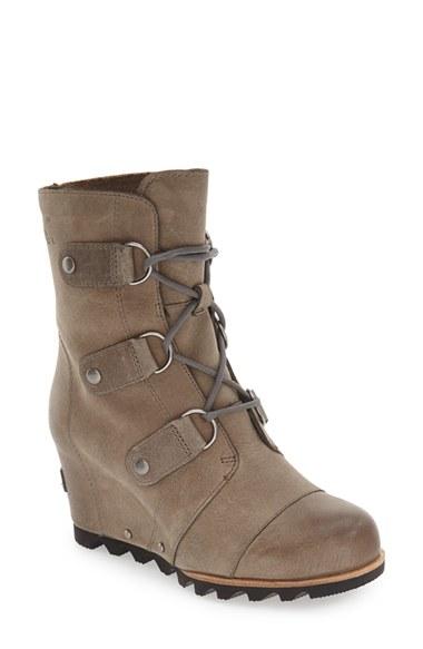 Women's Sorel 'joan Of Arctic' Waterproof Wedge Boot M - Grey