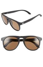 Women's Sunski 'foxtail' 52mm Polarized Aviator Sunglasses - Black/ Amber