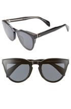 Women's Rag & Bone 61mm Cat Eye Sunglasses - Black