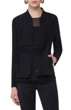 Women's Akris Punto Lace Embellished Zip Jacket - Black