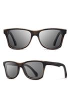 Men's Shwood 'canby' 54mm Wood Sunglasses - Dark Walnut/ Dark Grey