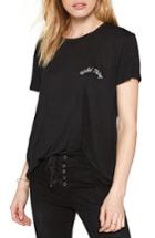 Women's Amuse Society Daxton Embroidered Tee - Black