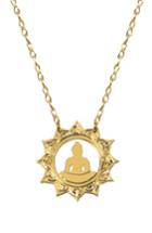 Women's Jane Basch Designs Buddha Emoji Pendant Necklace (nordstrom Exclusive)