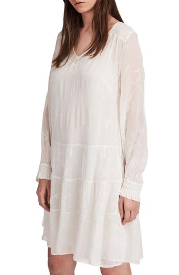 Women's Allsaints Abelie Verity Embroidered Dress - White