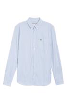 Men's Lacoste Button-down Sport Shirt Eu - Blue