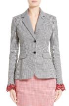 Women's Altuzarra Bayard Gingham Stretch Cotton Jacket