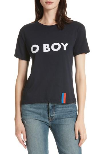 Women's Kule The Modern O Boy Tee - Blue