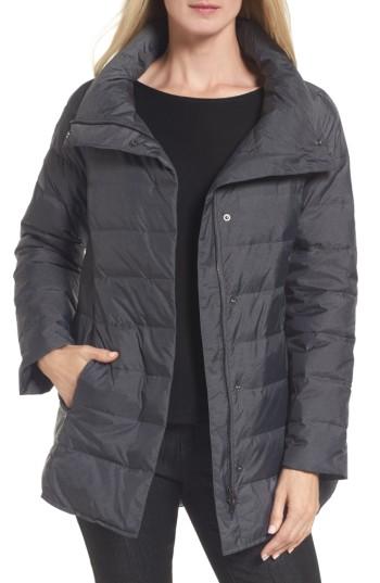 Women's Eileen Fisher Down Jacket - Grey