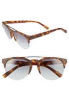 Women's D'blanc Pretty Vacant 61mm Round Retro Sunglasses -