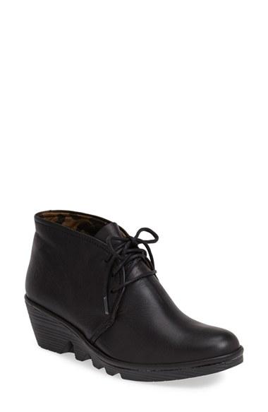 Women's Fly London 'pert' Wedge Bootie -10.5us / 41eu - Black