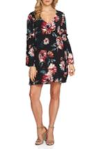 Women's 1.state Floral Print Swing Dress, Size - Black