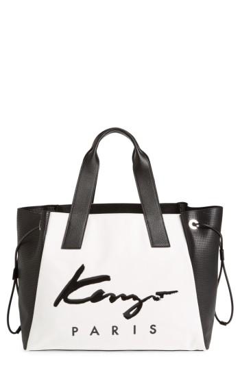 Kenzo Signature Large Tote - White