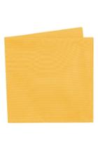 Men's Ted Baker London Solid Cotton Pocket Square, Size - Yellow
