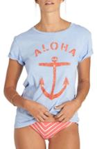 Women's Billabong Aloha Anchor Graphic Tee - Blue
