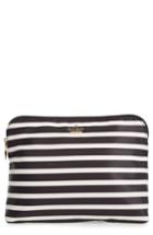 Kate Spade New York Classic Briley Nylon Pouch, Size - Black/ Clotted Cream