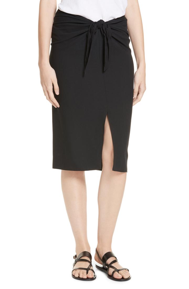 Women's Jenni Kayne Crepe Tie Skirt - Black