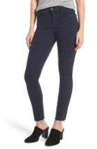 Women's Mother The Looker Frayed Ankle Skinny Jeans - Black