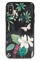 Kate Spade New York Embellished Botanical Iphone X Case - Black