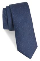 Men's The Tie Bar Flecked Solid Silk Tie, Size - Blue