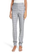 Women's Tibi Plaid Jogger Pants - Grey