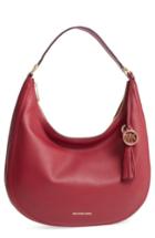 Michael Michael Kors Large Lydia Leather Hobo - Red