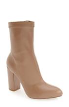 Women's Daya By Zendaya 'kathryn' Block Heel Zip Bootie .5 M - Beige