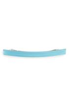 France Luxe Long Grooved Skinny Barrette, Size - Blue