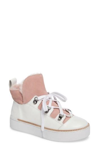 Women's M4d3 Sierra Faux Fur Platform Sneaker M - White