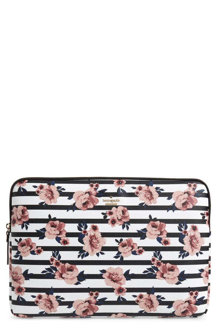 Kate Spade New York Rose Stripe Universal Laptop Sleeve -
