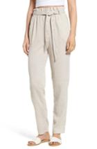Women's Lucca Couture Tie Front Pants - Beige