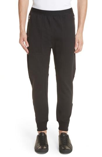 Men's Helmut Lang Zip Jogger Pants - Black