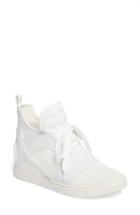 Women's Steve Madden Lexie Wedge Sneaker .5 M - White
