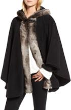 Women's Parkhurst Olivia Faux Fur Trim Cape