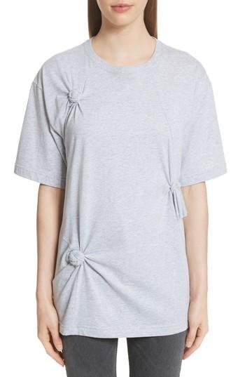 Women's Helmut Lang Knot Detail Tee - Grey
