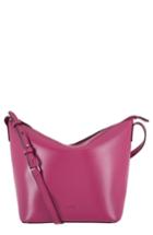 Lodis Los Angeles Camilla Rfid Leather Crossbody Bucket Bag - Pink