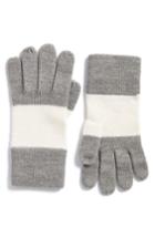 Women's Kate Spade New York Colorblock Gloves, Size - Grey