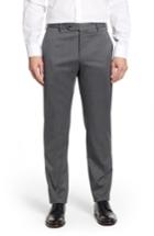 Men's Zanella Parker Flat Front Stretch Twill Wool Trousers