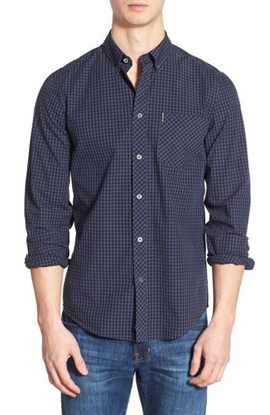 Men's Ben Sherman Mod Fit Gingham Sport Shirt