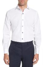 Men's Lorenzo Uomo Trim Fit Solid Dress Shirt - 36 - White