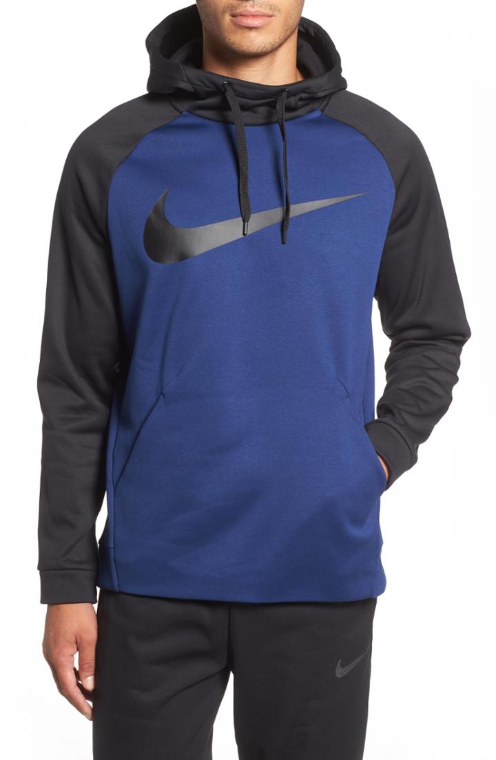 Men's Nike Therma Swoosh Dry Pullover Hoodie R - Blue